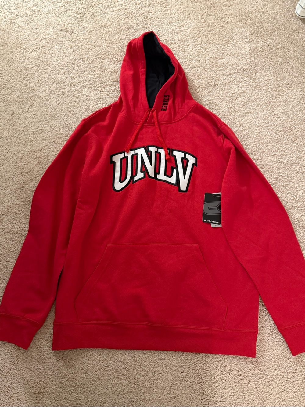 Colosseum Red UNLV Hooded Pullover